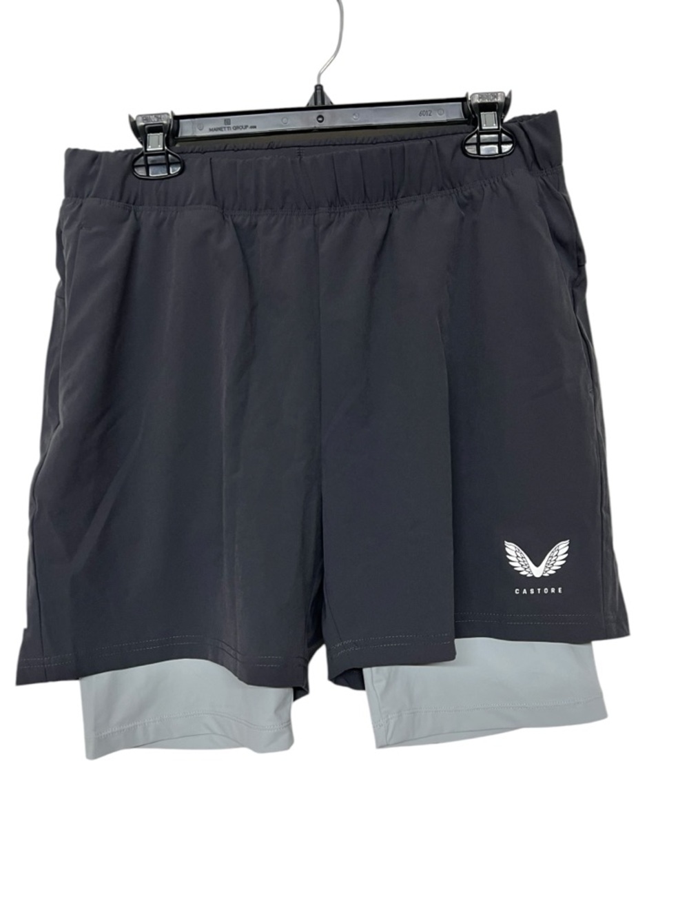 NEW Men’s Castore Flow Training 2-in-1 Performance Running Shorts Gunmetal Grey